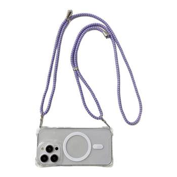 Four-corner opening magnetic wireless charging new cross-body lanyard Four-corner opening magnetic wireless charging new cross-body lanyard