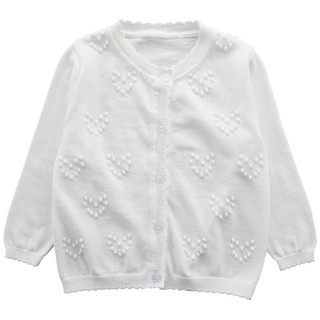 Girls cardigan children's spring and summer thin section cotton air-conditioned shirt with girls knitted sweater baby spring and autumn coat