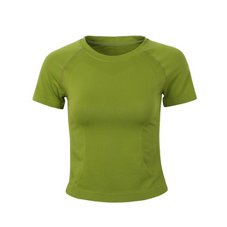 annerun轻薄凉感运动短袖女羽毛球服普拉提训练服瑜伽服健身上衣