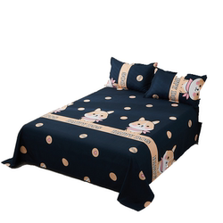 Bedsheet single piece student dormitory single 1.2m three-piece set 2 quilt pillowcases pure cotton two pieces 1.5m cotton double