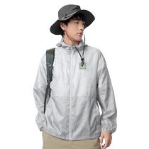 (Breaking code clearance) Camel outdoor sun protection clothing 2024 spring and summer mens upf50 professional ice silk sun protection clothing jacket