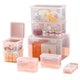 Office card business card with lid box cotton swab membership card storage box transparent classification plastic storage box card bag box