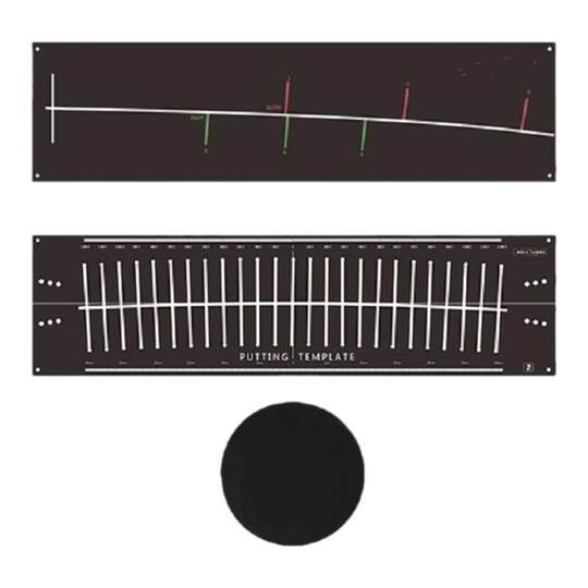 Golf putter practicer precision training track pad