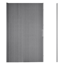 Bathroom bathroom invisible shower curtain bath shower room dry and wet separation area partition waterproof folding door magnetic pull curtain