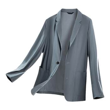 High-end summer thin sunscreen suit men's top ice silk spring and summer casual suit single western jacket single piece ultra-thin