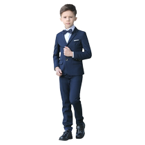 Romon childrens suit boys flower girl dress handsome British boys piano performance suit host suit