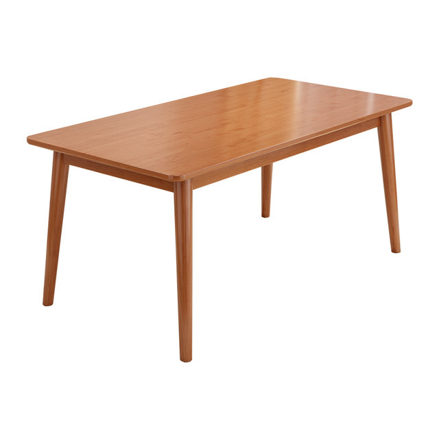 Rubber wood dining table home dining table rectangular table can be customized