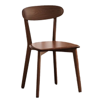 Guidian solid wood chair home dining chair back stool wabi-sabi style medieval tea chair desk leisure chair soft cushion