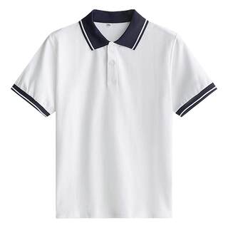 Middle school uniform short-sleeved summer children's POLO shirt