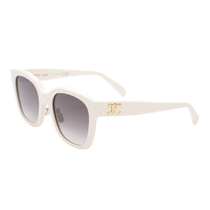 (Self-operated) Celine sunglasses womens retro Arc de Triomphe white square sunglasses CL40222F