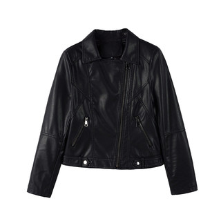 Jackets for women hot style 2025 new suit collar leather jacket