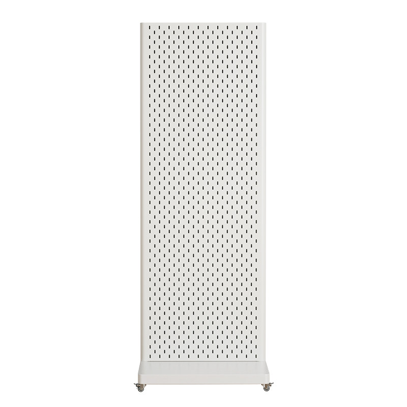 Mobile perforated board storage rack suitable for IKEA