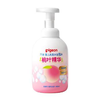 Pigeon Pigeon Children's peach leaf shampoo and shower gel 500ml ແຊມພູເດັກນ້ອຍແລະອາບນ້ໍາ peach ສອງໃນຫນຶ່ງ