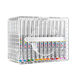 Straight liquid acrylic marker with soft tip, waterproof and color-proof
