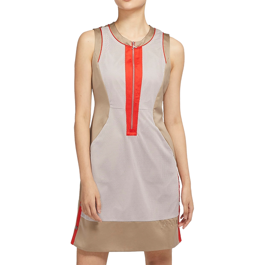 Nike/耐克官方正品女子半拉链透气无袖休闲运动连衣裙 DD7088-082