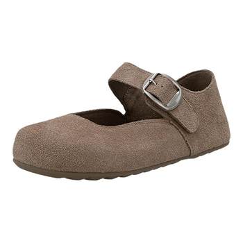 Doudou house thick sole birkenstock shoes women's spring and autumn women's singles shoes