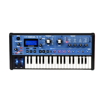 NOVATION MiniNova ເຄື່ອງສັງເຄາະແບບເຄື່ອນທີ່ vocoder ເຄື່ອງສັງເຄາະເອເລັກໂຕຣນິກມາພ້ອມກັບໄມໂຄຣໂຟນ