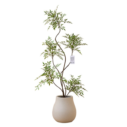 Haihong Jingpin Nandina Bamboo Simulated Green Plants High-end Light Luxury