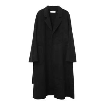Nishimachi village house temperament wool long coat women's autumn and winter new retro waist double-sided cloth xh9d10009