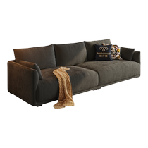 Pashaman fabric sofa modern simple small apartment living room module straight row tofu block sofa chenille velvet