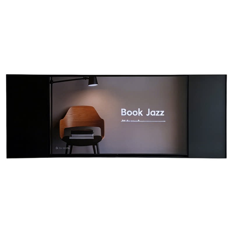 85-inch TV alcove embedded 75 stainless steel TV embedded custom metal finished cabinet frame 100