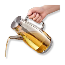 Youqin kitchen oil pot household non-hanging oil soy sauce vinegar seasoning bottle glass sesame oil storage pot oil container