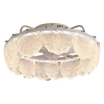 Nvc lighting full spectrum eye protection living room fan chandelier main light bedroom light zhongshan lighting 2025 new style