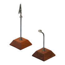 High-end cake label holder solid wood vertical bakery price display clip wooden postcard note holder magnetic high-end photo holder photo holder exhibition goods pop stand desktop small stand