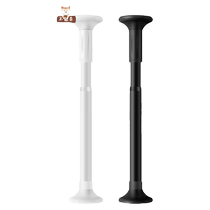 Stainless steel retractable straight tube pull rod extension telescopic clothes drying rod wardrobe cabinet clothes hanger no punching no nails