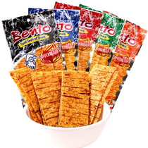Bento imported from Thailand mixed Dole super spicy squid slices 20g*5 packs of hand-shred ready-to-eat dried squid snacks