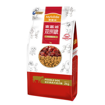 Hello Life McFudi Dog Food 2kg Beef Double Combination Teddy VIP Special Small Dog General Adult Dog Food 10