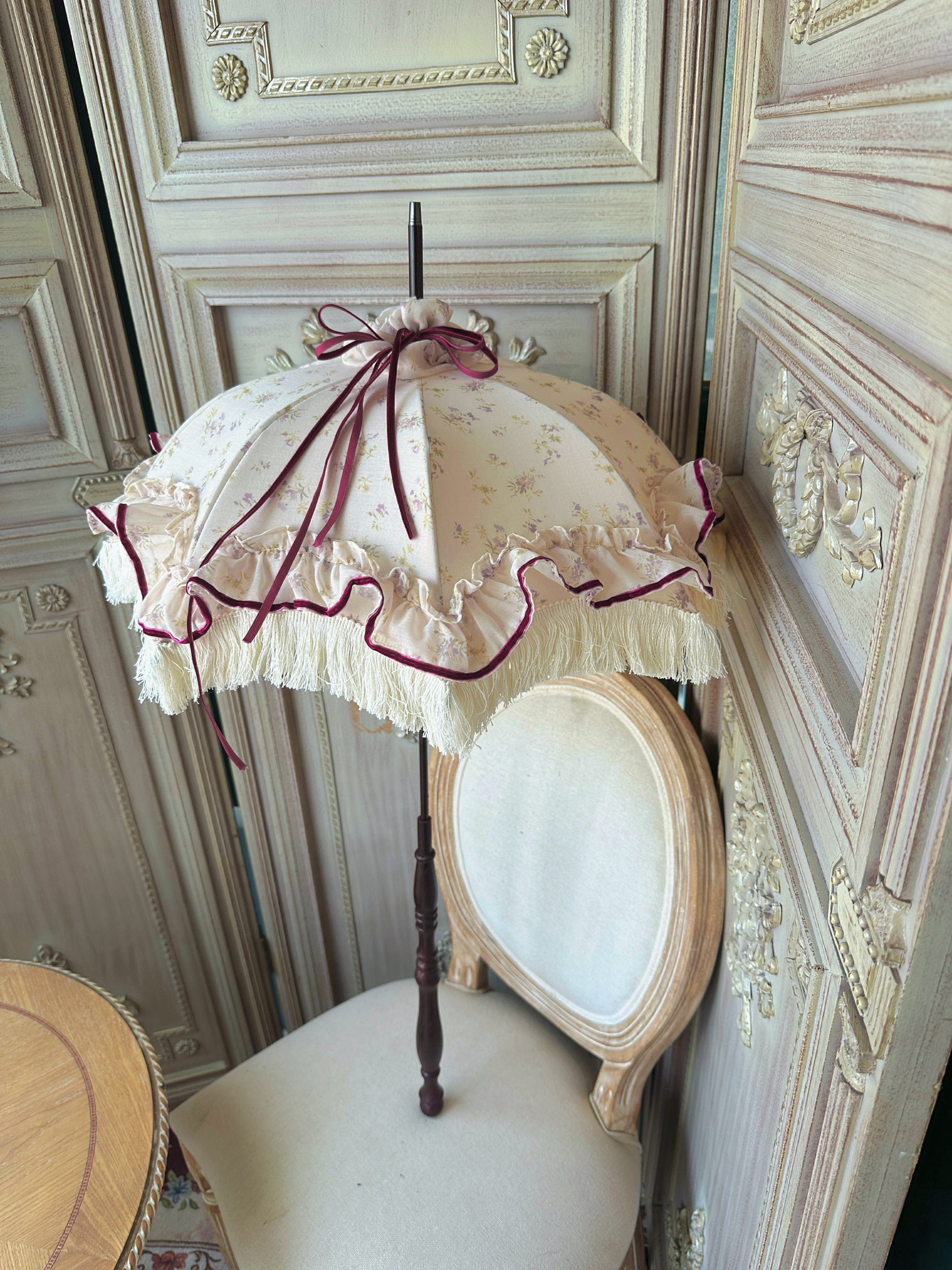 [Showcase Page] Sharon Vintage Antique Handmade Lolita Wedding Photography Props Umbrella