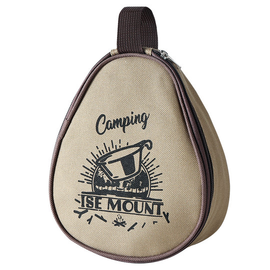 Outdoor pure titanium folding snow pull bowl storage bag camping picnic tableware storage bag portable equipment set special bag