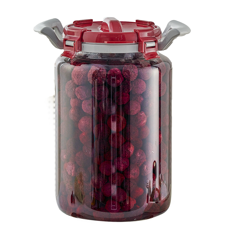 Glass sealed jar wine bottle container Yangmei Qingmei special fruit wine bottle empty bottle brewing tank food grade wine jar