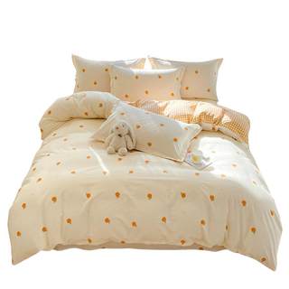 Muji small fresh cotton skin-friendly four-piece set