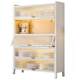 40cm high 6-layer white extra-large capacity storage cabinet