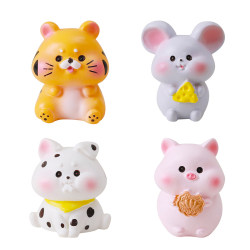 Complete Set of Twelve Zodiac Blind Box Year of the Horse Mascot Figurines Student Lottery Hole-In-The-Wall Toy Mini Animal Models