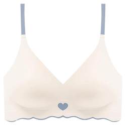 Seamless bra for summer women's thin style push-up small breast anti-sagging no rims student bra for junior high school students and high school students