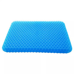 Honeycomb gel car seat cushion enlarged summer cool silicone thick cushion office student sedentary breathable butt cushion