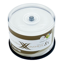 Ritek X Series Large Capacity DVD RDL 8X Blank Printable Burnable Disc 8 5G Disc 50-piece Bucket