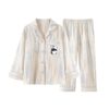Boys' pure cotton long-sleeved pajamas for children and teenagers