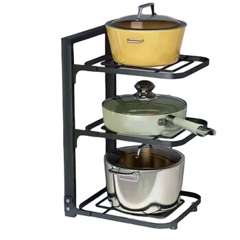 Cooker storage multi-layer storage rack