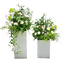 wo Simulation rose hydrangea green plant landscaping flower box window sales office model room shopping mall clothing store display