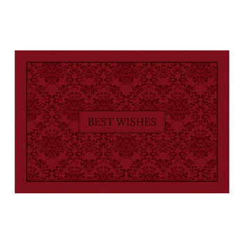 1-year warranty on first-line manufacturer's no-wash fiber su red doormat