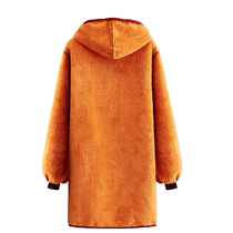 2023 autumn winter new gush thickened hood clothes winter long sleeve apron custom thickened workwear waterproof and greaseproof