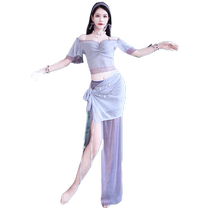 Belly dance 2024 spring and summer new practice clothes sexy fairy color suit oriental dance performance uniforms group uniforms