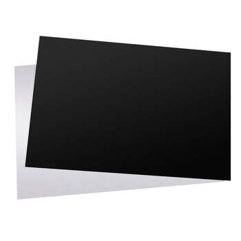 pp board hard plastic board black and white frosted pvc board plastic sheet partition rubber board soft pe board processing custom ການໂຄສະນາ