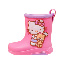 Three Lili Gull Genuine Children Rain Shoes Plus Suede Kulomi Jade Gui Dog Kindergarten Girl Rain Boots Non-lapsus Kid Rubber Shoes