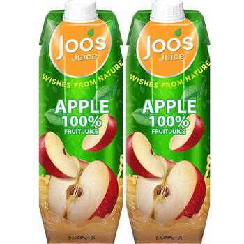 Jieshi Apple Juice 1L*2 Boxes Imported from Thailand, Joos Fresh Fruit Juice, Nutritious and Healthy Leisure Drink