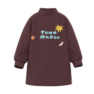 Papa winter girls' dress is windproof, warm and comfortable